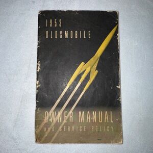 1953 Oldsmobile Car Owners‎ Manual & Service Policy Rocket Vintage Auto Book